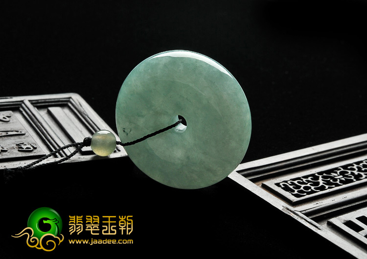糯冰种晴水缅甸翡翠A货平安扣挂件