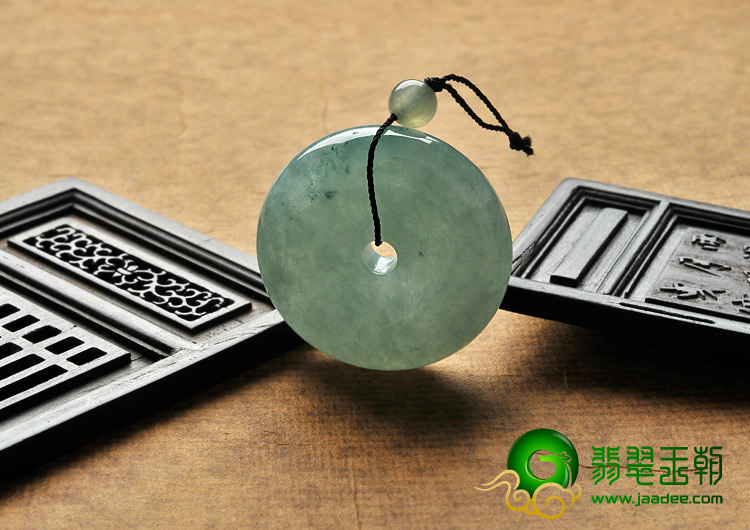 糯冰种晴水缅甸翡翠A货平安扣挂件