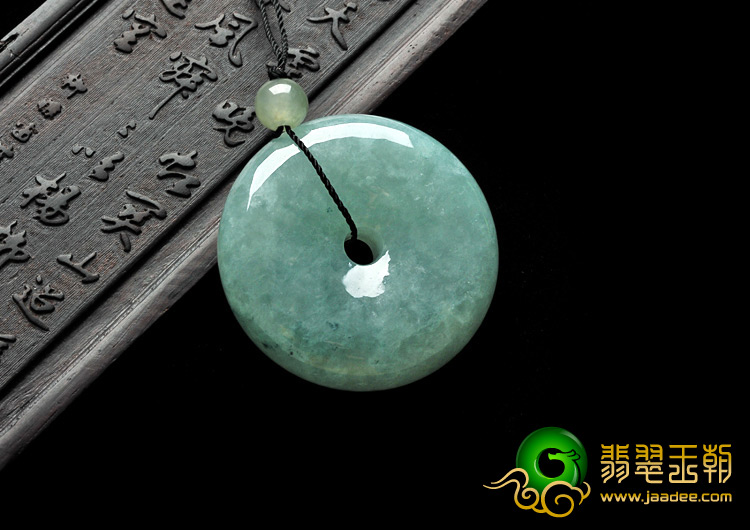 糯冰种晴水缅甸翡翠A货平安扣挂件