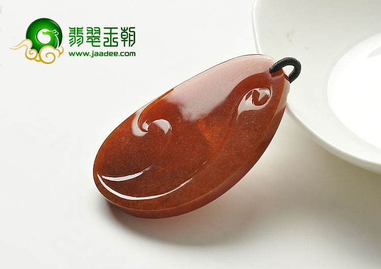 冰种红翡缅甸翡翠A货飞龙在天挂件