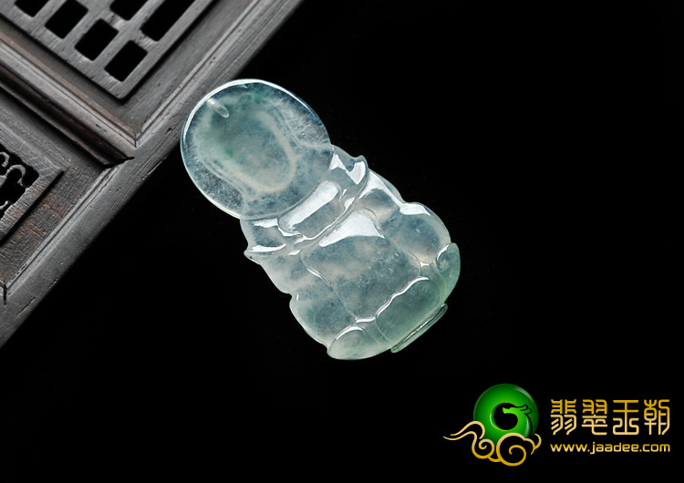 冰种晴水缅甸翡翠A货观音挂件