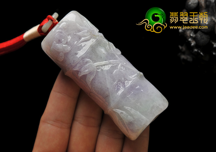 糯冰种紫罗兰缅甸翡翠A货节节高手玩件
