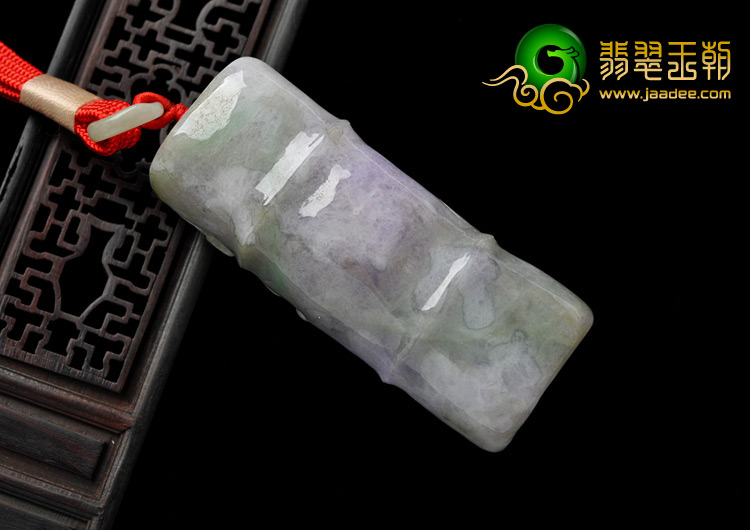 糯冰种紫罗兰缅甸翡翠A货节节高手玩件