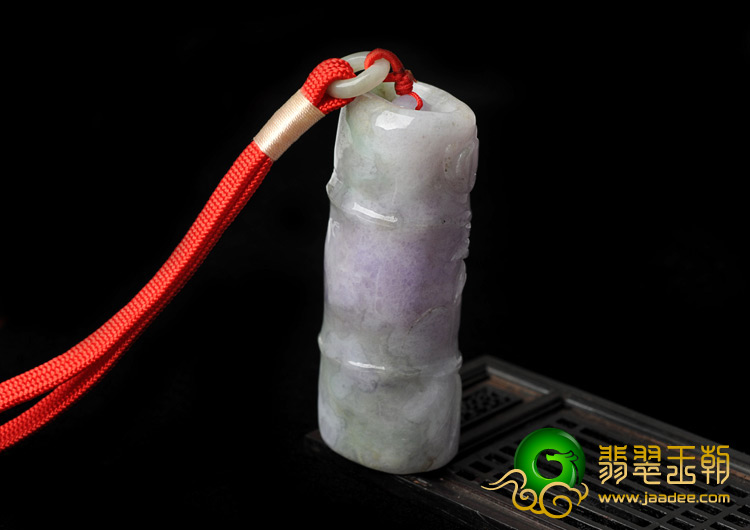 糯冰种紫罗兰缅甸翡翠A货节节高手玩件