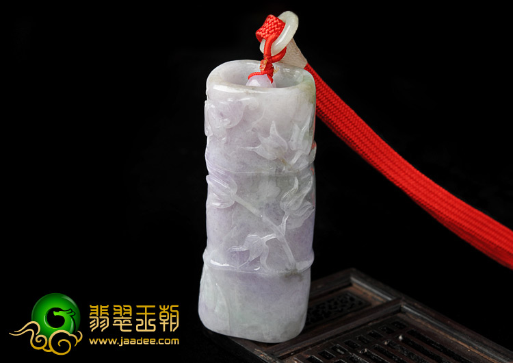 糯冰种紫罗兰缅甸翡翠A货节节高手玩件