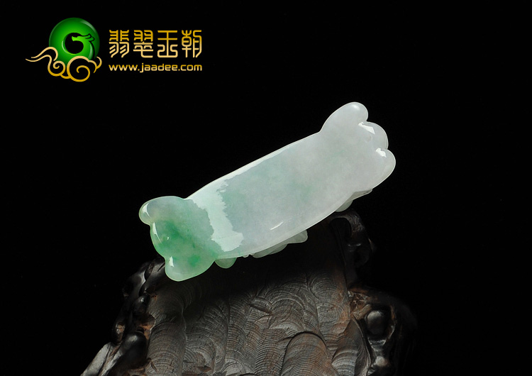 糯冰种飘花缅甸翡翠A货貔貅手环片