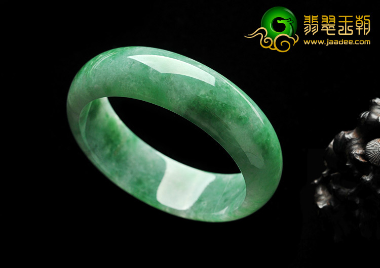 糯冰种晴水缅甸翡翠A货手镯（59.3mm）
