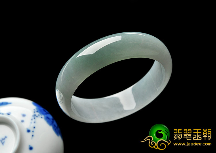 糯冰种晴水缅甸翡翠A货手镯（59.5mm）
