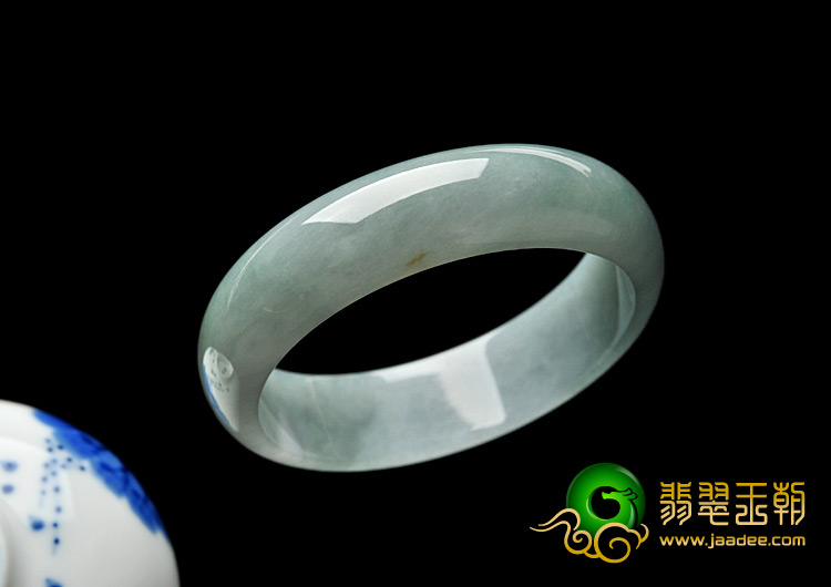 糯冰种晴水缅甸翡翠A货手镯（59mm）