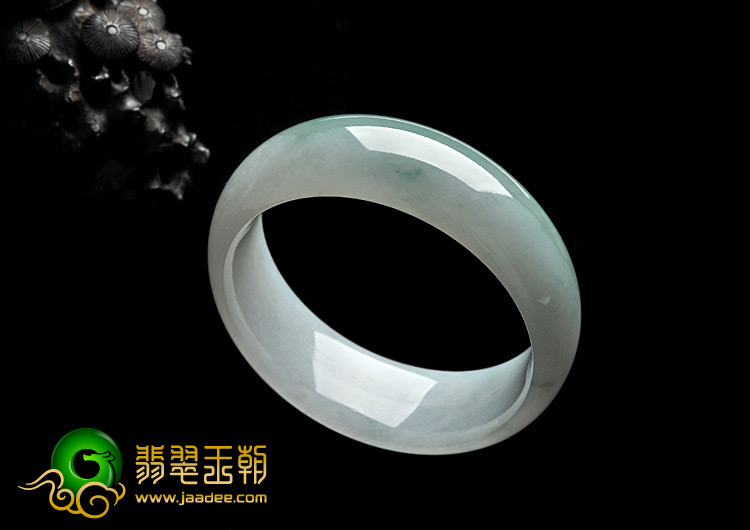 糯冰种飘花缅甸翡翠A货手镯（57.6mm）
