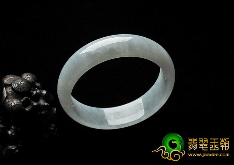 糯冰种淡紫罗兰缅甸翡翠A货手镯（57.9mm）