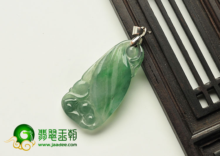 feicui冰种飘花缅甸翡翠A货望子成龙挂件