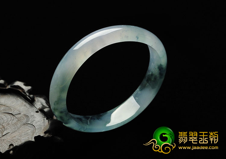 冰种紫罗兰飘花缅甸翡翠A货贵妃镯（55.5-49.2mm）
