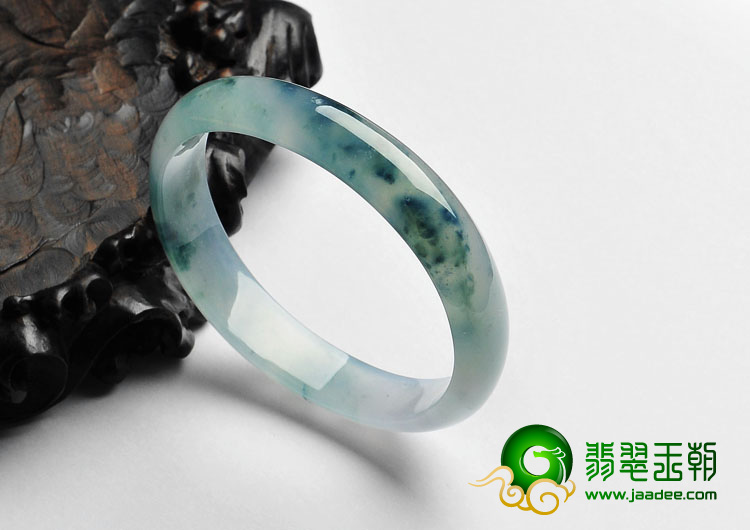 冰种紫罗兰飘花缅甸翡翠A货贵妃镯（55.5-49.2mm）