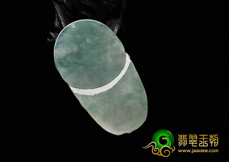 冰种晴水缅甸翡翠A货寿星挂件
