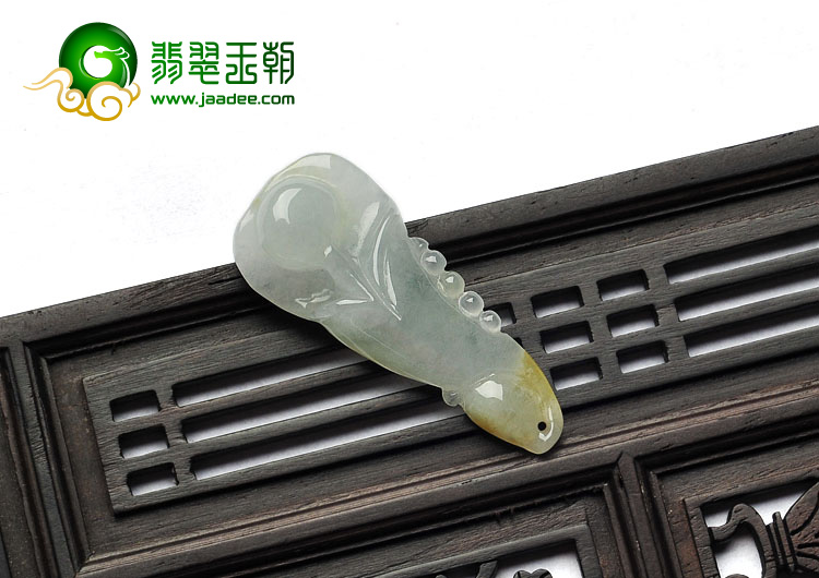 糯冰种黄翡缅甸翡翠A货玉兰花挂件
