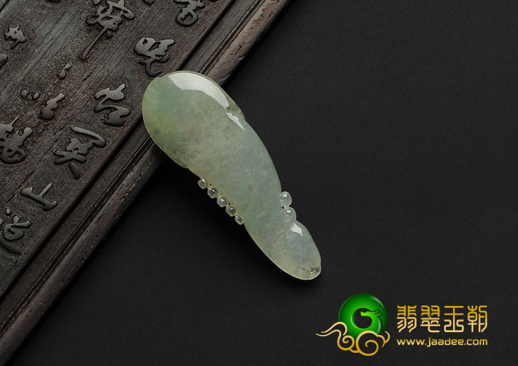 冰种黄翡缅甸翡翠A货玉兰花挂件