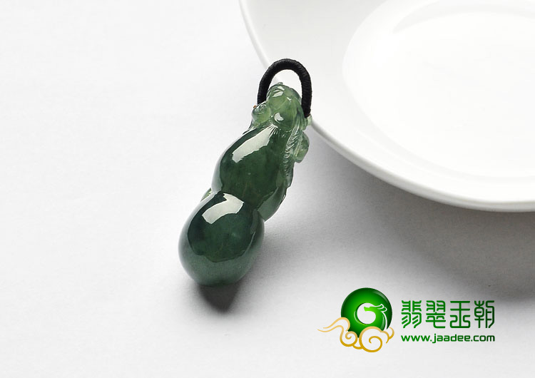 冰种油青缅甸翡翠A货福禄寿挂件