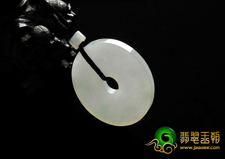 糯冰种晴水缅甸翡翠A货平安扣挂件