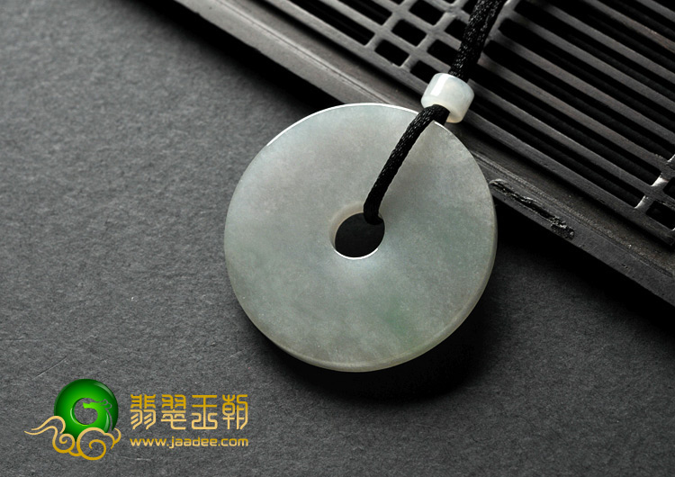 糯冰种晴水缅甸翡翠A货平安扣挂件