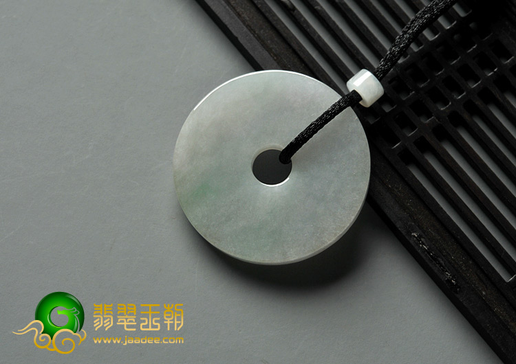 糯冰种晴水缅甸翡翠A货平安扣挂件