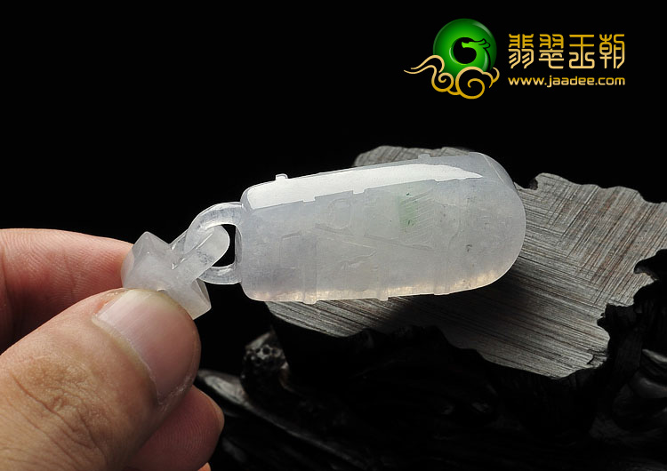 冰种晴水缅甸翡翠A货文房四宝挂件- 挂件- 翡翠王朝