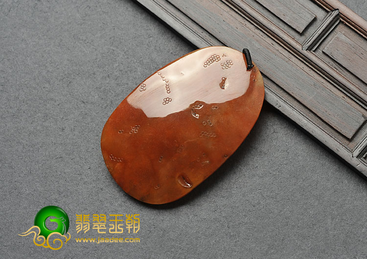 糯冰种红黄翡缅甸翡翠A货双喜临门挂件