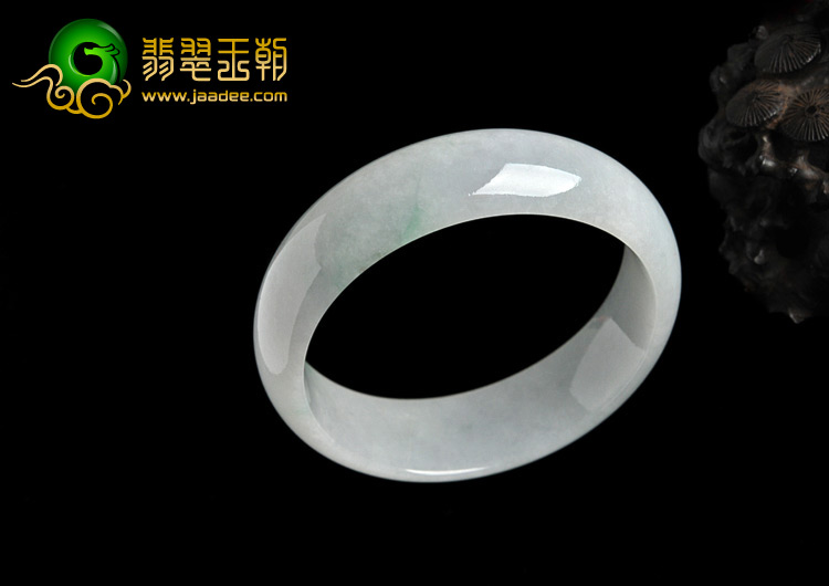 糯冰种晴水缅甸翡翠A货手镯（58.2mm）