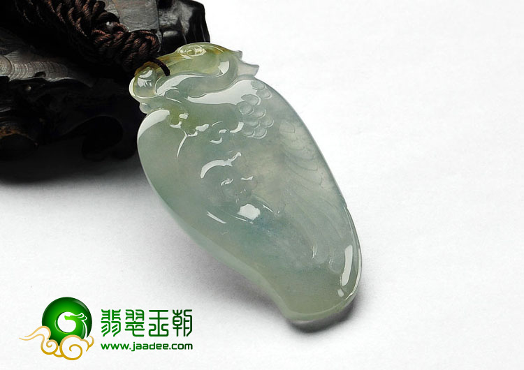 冰种晴水黄翡缅甸翡翠A货一路连科挂件