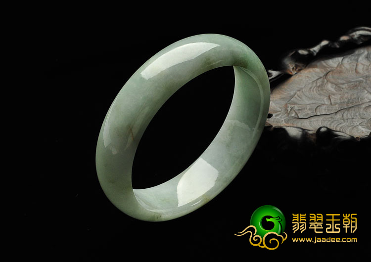 糯冰种晴水缅甸翡翠A货手镯（57.2mm）