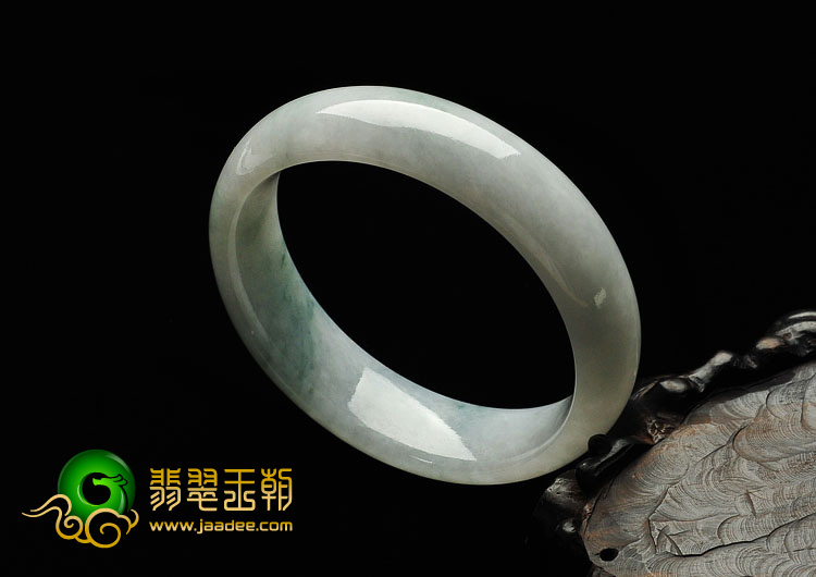 糯冰种飘花缅甸翡翠A货手镯（57.4mm）