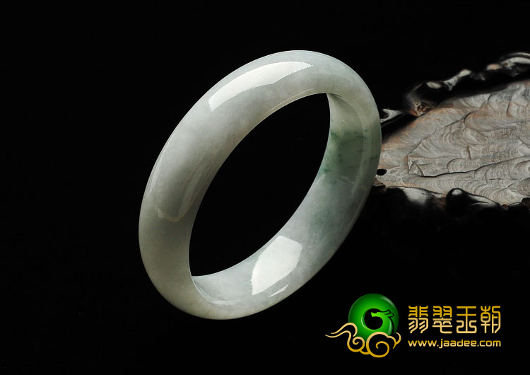 糯冰种飘花缅甸翡翠A货手镯（57.4mm）