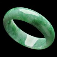 糯冰种晴水缅甸翡翠A货手镯（59.3mm）