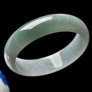 糯冰种晴水缅甸翡翠A货手镯（59.5mm）