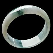 糯冰种飘花缅甸翡翠A货手镯（57mm）
