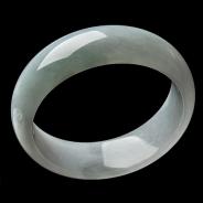 糯冰种晴水缅甸翡翠A货手镯（57.2mm）