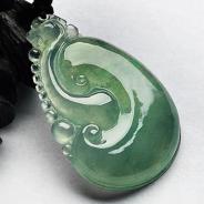 冰种晴水缅甸翡翠A货如意挂件