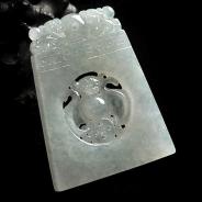 冰种缅甸翡翠A货佛牌挂件