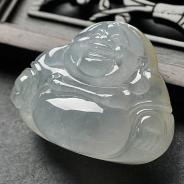 (超值推荐)冰种淡晴水缅甸翡翠A货玉佛挂件