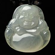 冰种缅甸翡翠A货玉佛挂件