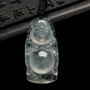 冰玻种缅甸翡翠A货小佛挂件