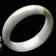 糯冰种晴水缅甸翡翠A货手镯（56.3mm）