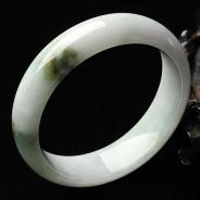 糯冰种晴水缅甸翡翠A货手镯（56.2mm）