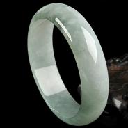 糯冰种晴水缅甸翡翠A货手镯（61mm）