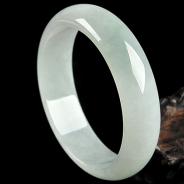 糯冰种晴水缅甸翡翠A货手镯（58.2mm）