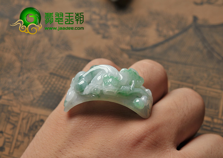 糯冰种飘翠缅甸翡翠A货貔貅手环挂件