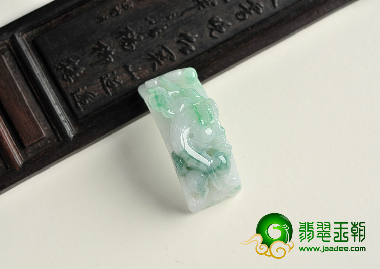 糯冰种飘翠缅甸翡翠A货貔貅手环挂件