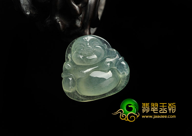 冰种晴水缅甸翡翠挂件玉佛挂件