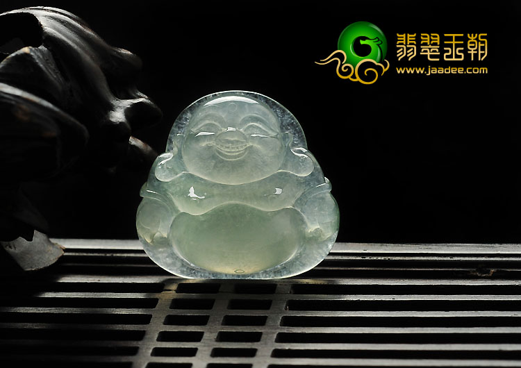 冰种晴水缅甸翡翠挂件玉佛挂件