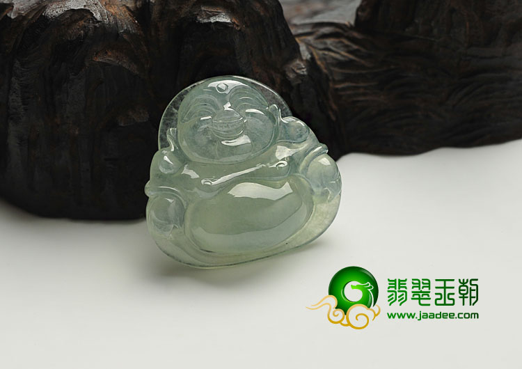 冰种晴水缅甸翡翠挂件玉佛挂件